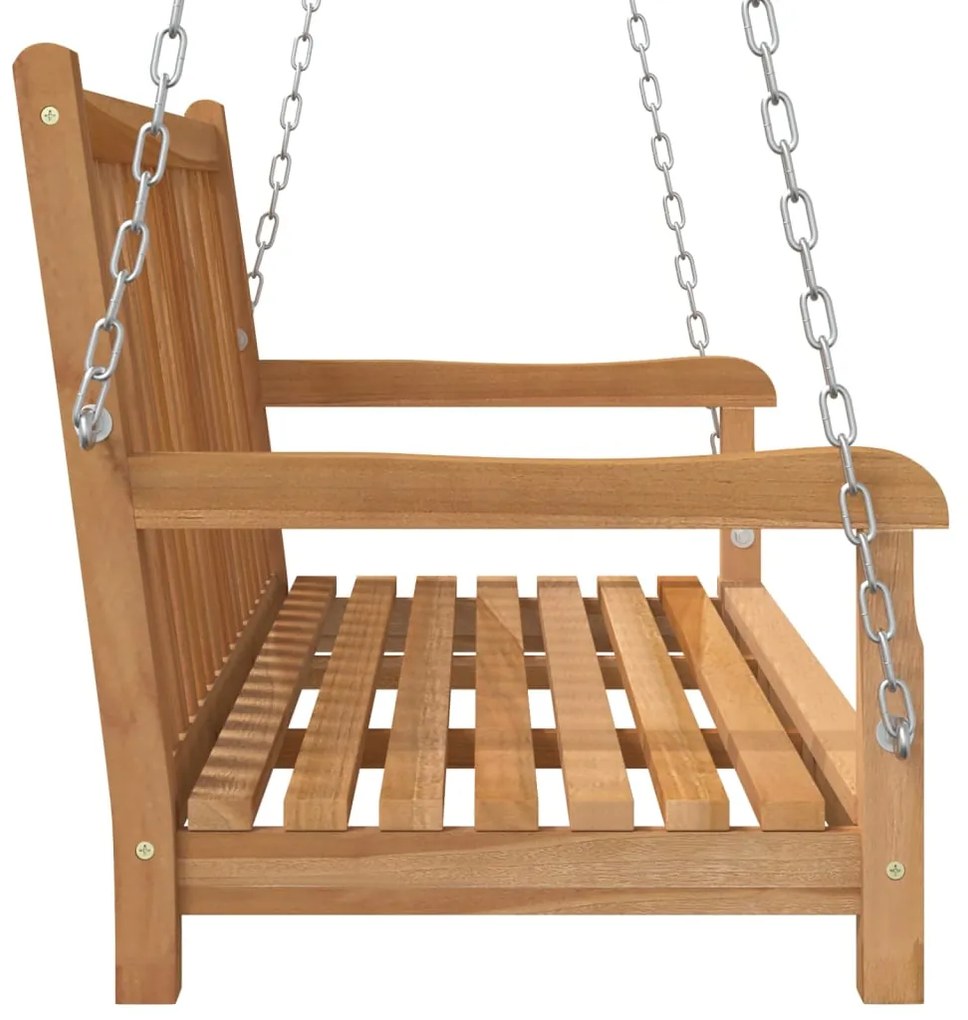 Banca balansoar, lemn masiv de tec, 114x60x64 cm 114 x 60 x 64 cm