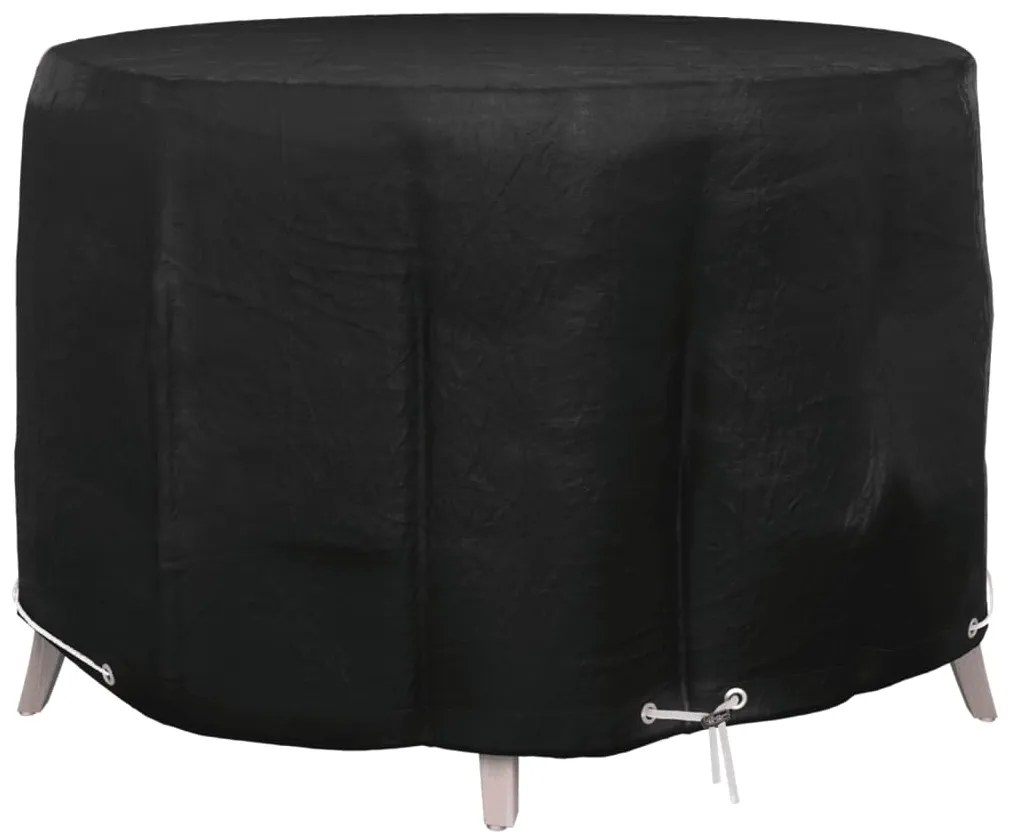 vidaXL Husă mobilier de grădină, 6 ocheți, rotund, Ø125x75 cm