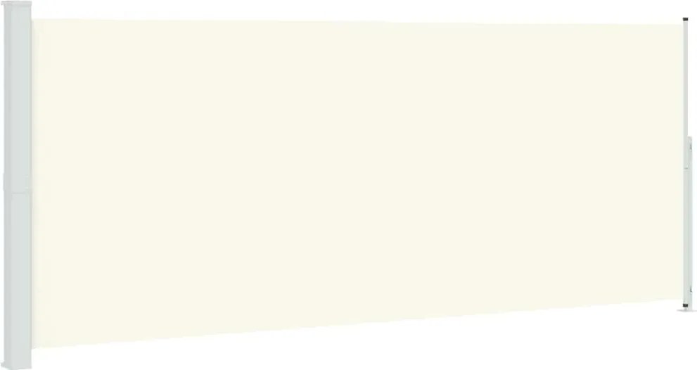 vidaXL Copertină laterală retractabilă de terasă, crem, 200 x 500 cm