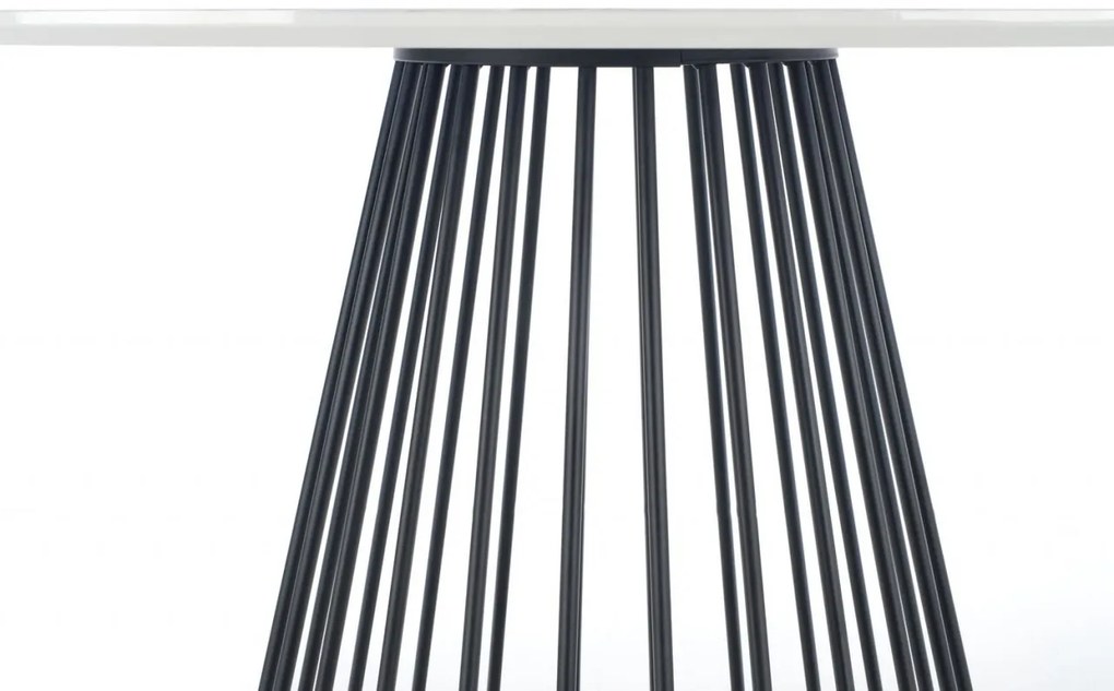 Set masa rotunda Brodway + 3 scaune K426 verde/negru