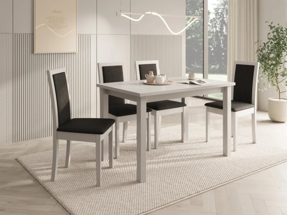 Scaun tapitat, din lemn, Nola IV, ADRK Furniture (Culoare: Sonoma / Opium 85)