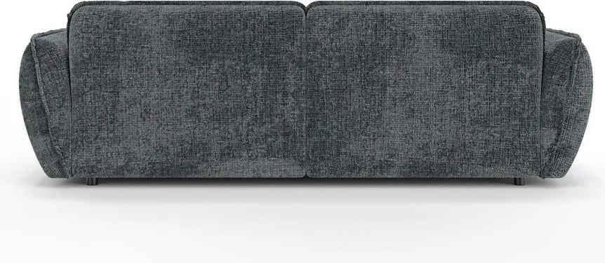 Colțar gri închis cu tapițerie din chenille (cu colț pe partea dreaptă/cu șezlong) Nelia – Ropez