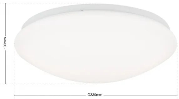 Plafoniera LED diametru 35cm, Nedo NU 9-387/35B opal OR