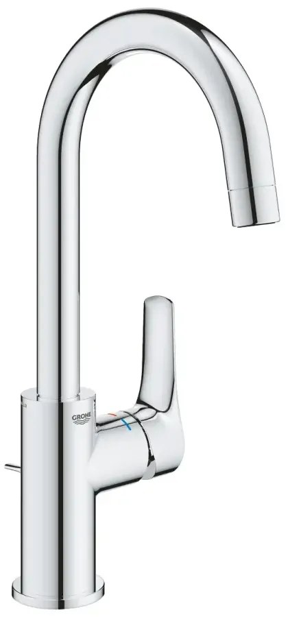 Set baterie lavoar Grohe Eurosmart New si accesorii baie Grohe Essentials, crom