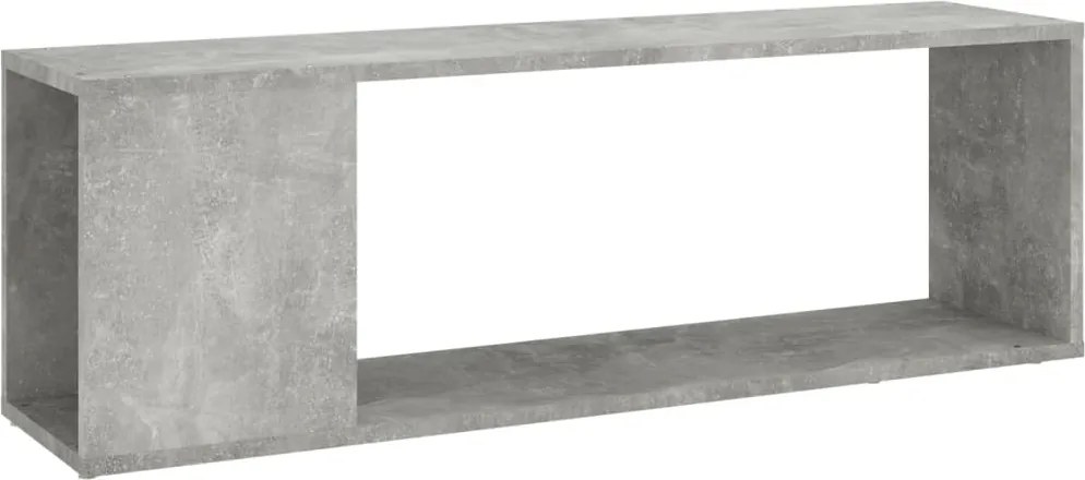 vidaXL Comodă TV, gri beton, 100x24x32 cm, lemn prelucrat