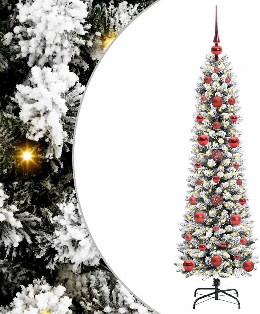 vidaXL Brad de Crăciun artificial Alb 120 cm PVC și metal și plastic