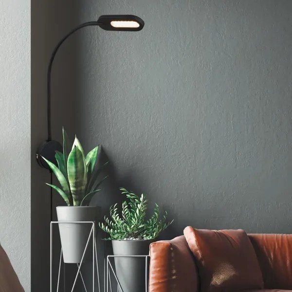 Lampă LED flexibilă dimabilă de perete Briloner 2177015 LED/6W/230V negru