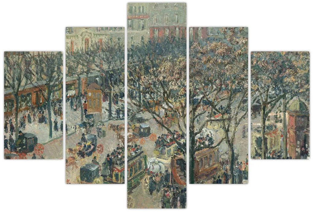 Tablou - Camille Pissarro, Boulevard des Italiens, Morning, Sunlight, reproducere (150x105 cm)