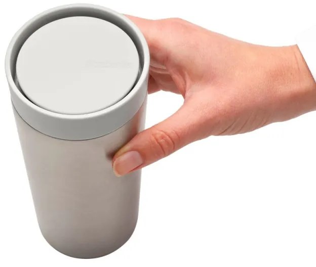 Cana thermos  Brabantia Make&Take 1008490, 360 ml, Fara varsare, Argintiu/Gri