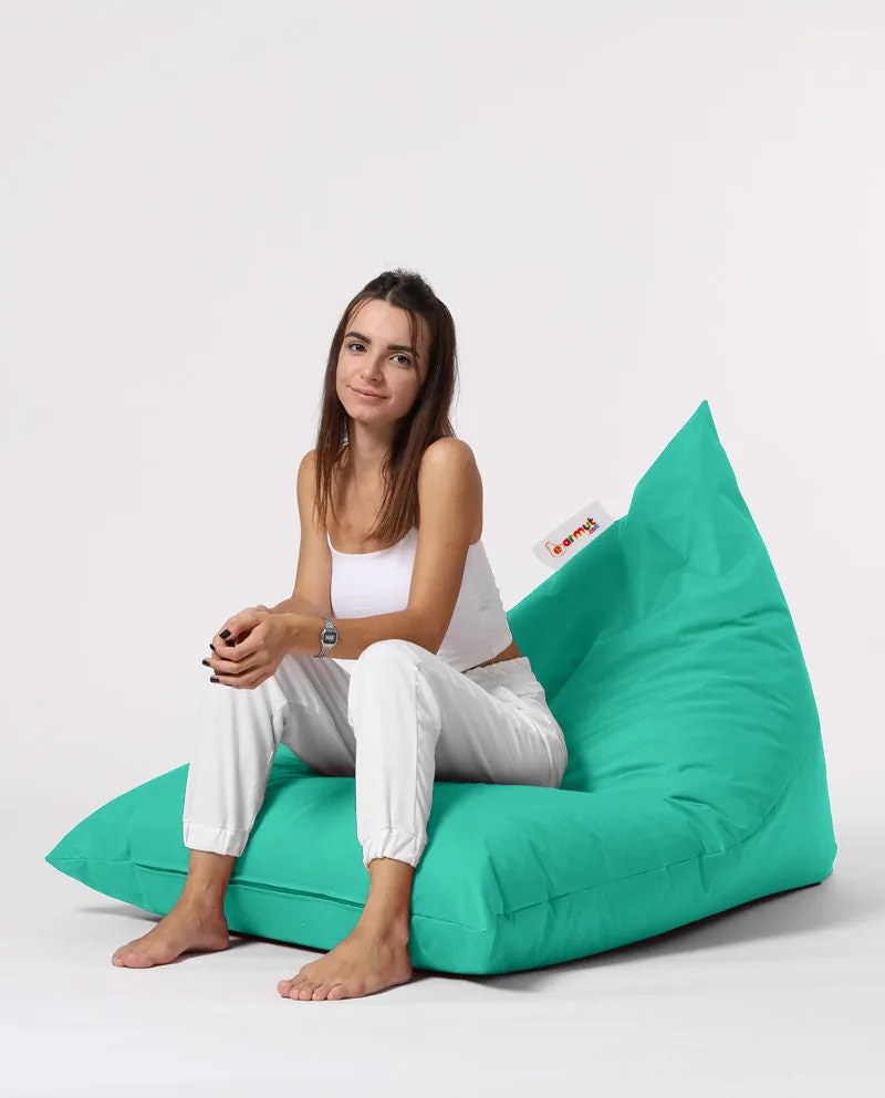 Fotoliu puf pentru grădină Pyramid Big Bed Pouf - Turquoise