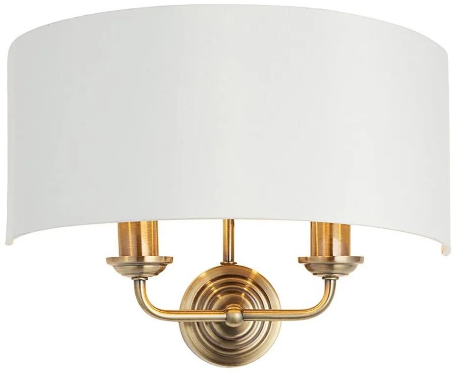 Aplică Endon 98937 HIGHCLERE 2xE14/40W/230V alb/alamă