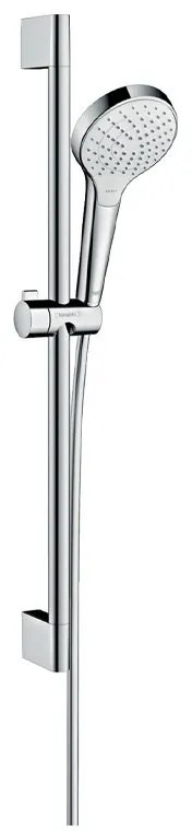 Set dus Hansgrohe, Croma Select S Vario Unica, cu bara dus 65 cm, 3 functii, crom