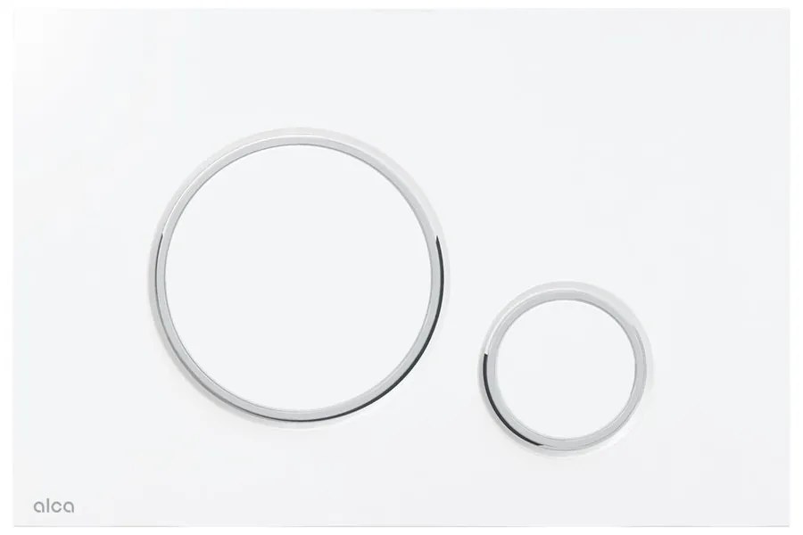 Clapeta de actionare Alca Thin M776 alb - crom