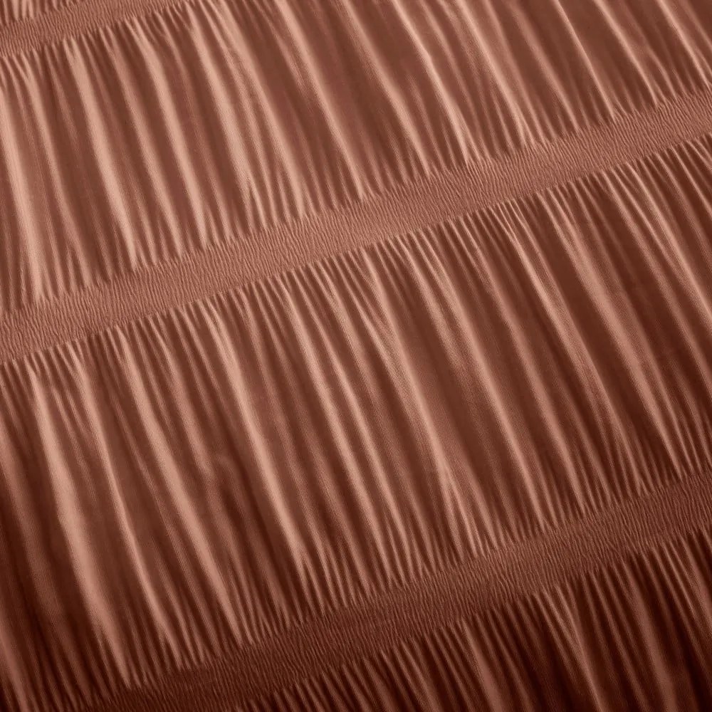 Lenjerie de pat portocalie pentru pat de o persoană 135x200 cm Seersucker – Catherine Lansfield