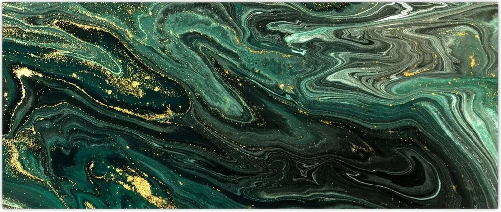 Tablou - Marmură verde (120x50 cm)