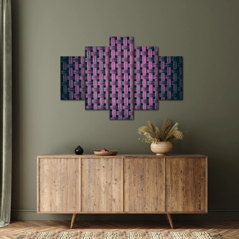 Tabloul textura în mov (150x105 cm)
