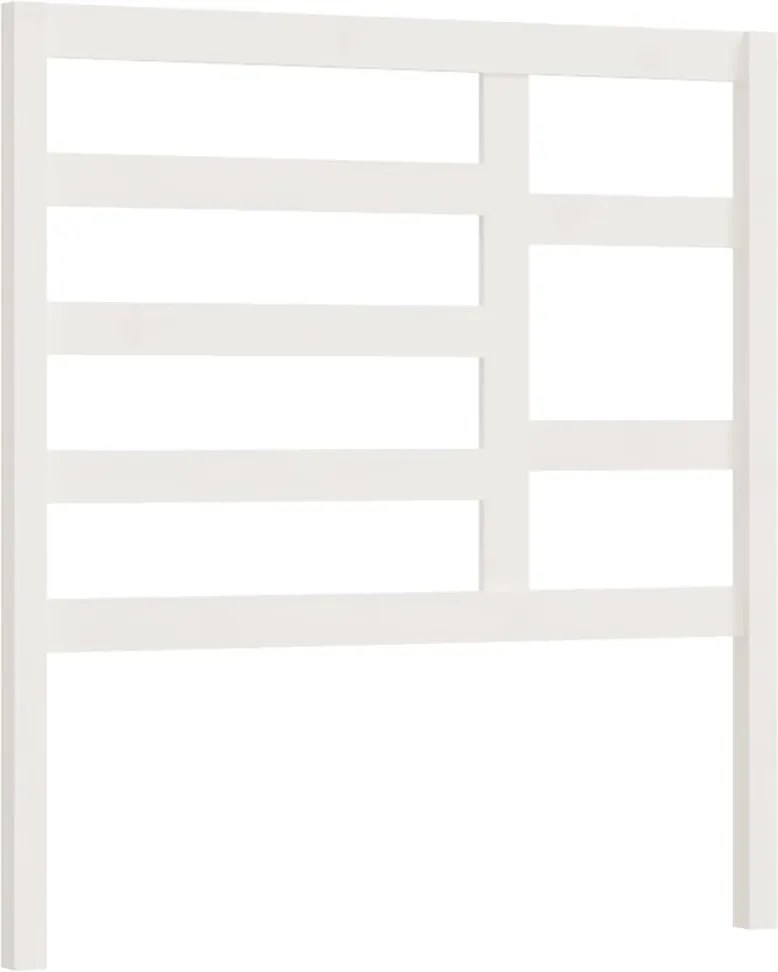 vidaXL Tăblie de pat, alb, 106x4x104 cm, lemn masiv de pin