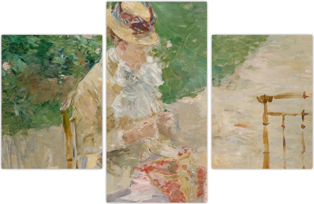 Tablou - Berthe Morisot, Young Woman Knitting, reproducere (90x60 cm)