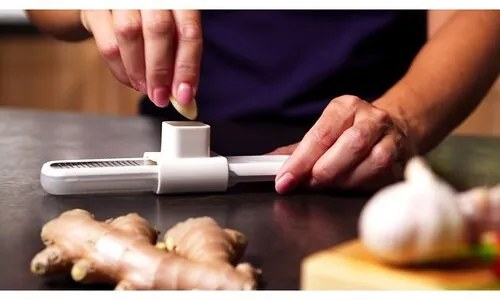Tescoma Răzătoare pentru usturoi și ghimbir HANDYX-sharp, cu filtru