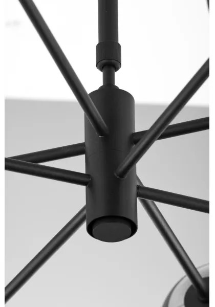 Lustră pe tijă Jupiter 1998 MOKA 4xGU10/10W/230V + 4xG9/10W/230V negru/alb