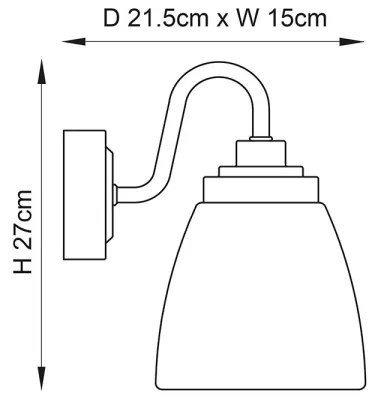 Endon 77088 - Aplica de baie ASHBURY 1xE14/4W/230V IP44 crom lucios