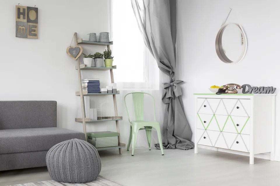 Oglinda rotunda cu rama din MDF/poliuretan alba Ultima, 3,5-7,5cm (L / D) x 49,5cm (W) x 49,5cm (H)