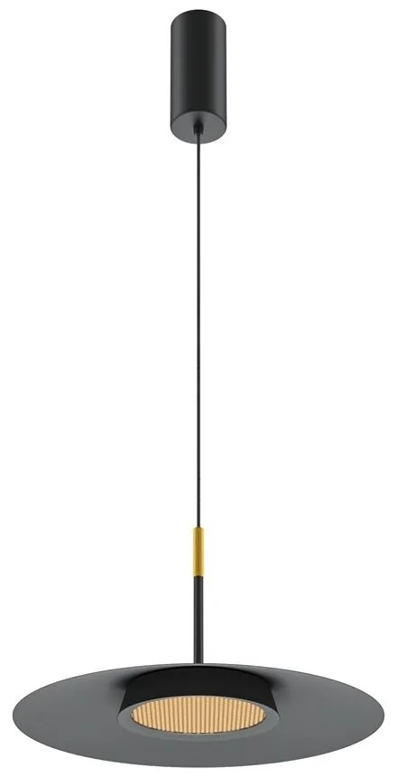 Lustra/Pendul LED design modern El 35cm negru/auriu