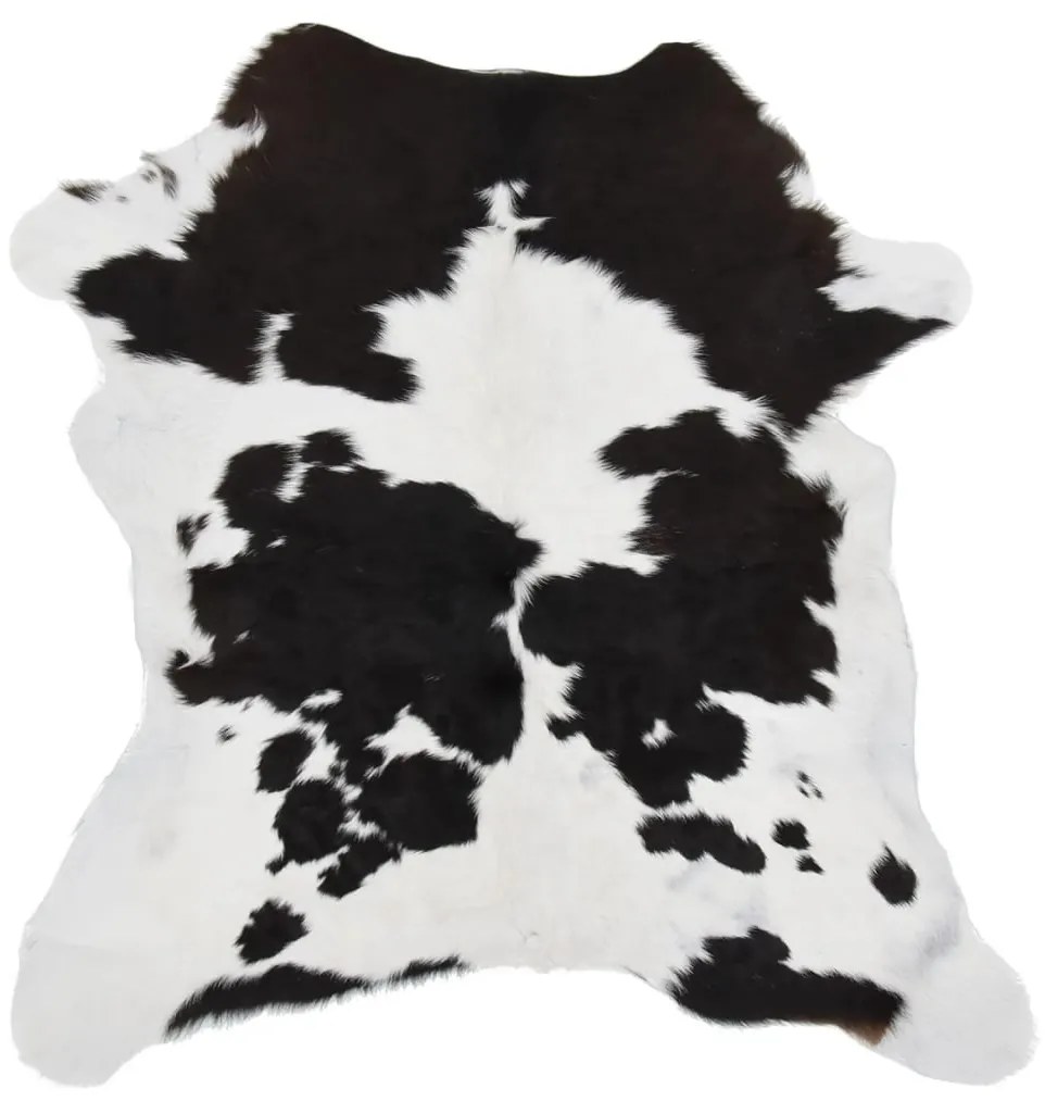 Piele de vitel, alb si negru mixt, 70x100 cm