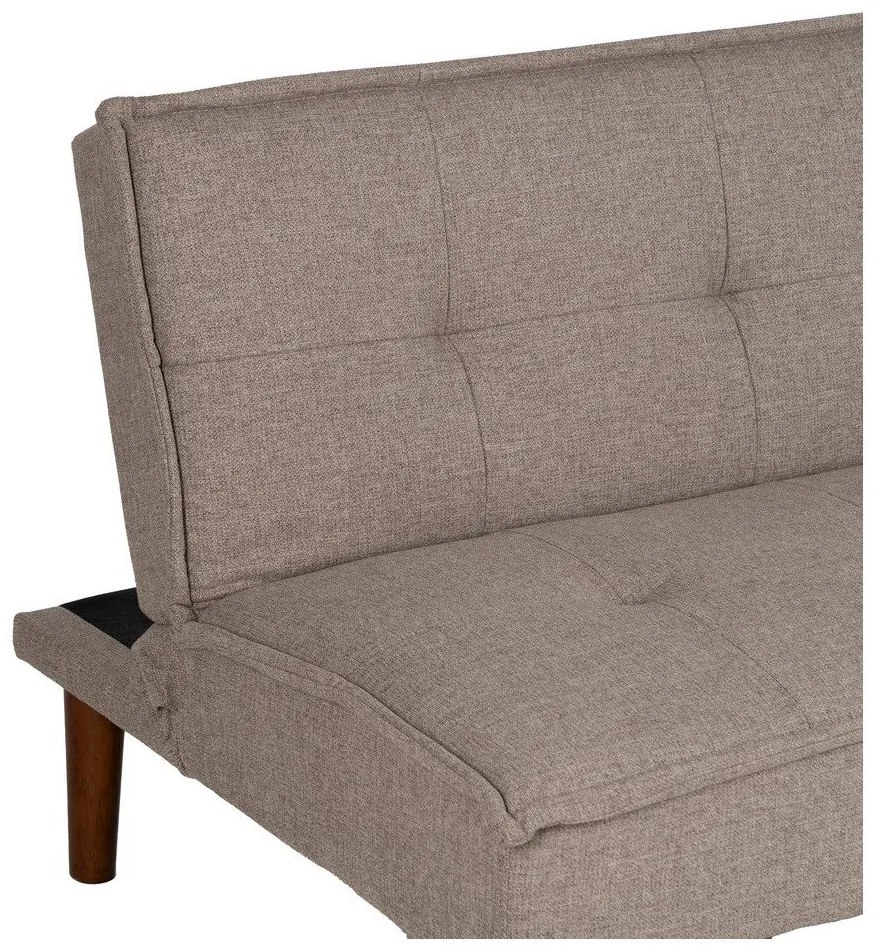 Canapea grej extensibilă cu tapițerie din chenille 181 cm – Ixia