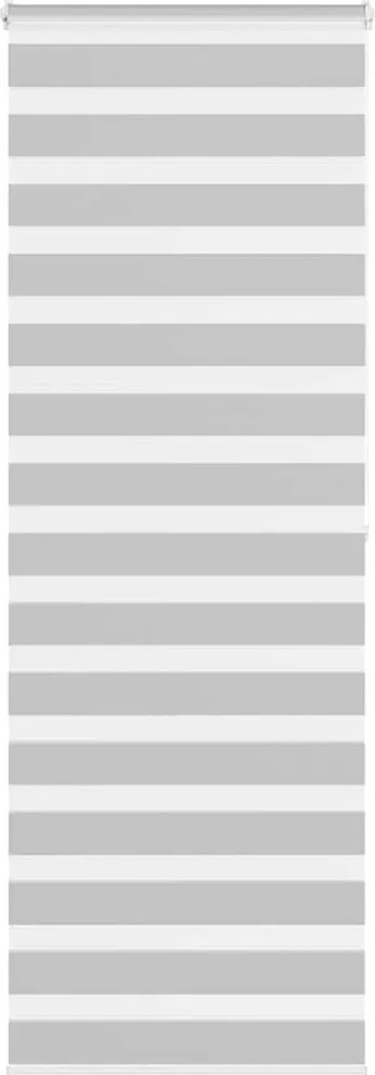 vidaXL Jaluzea tip zebra gri deschis lățime țesătură 75,9 cm poliester
