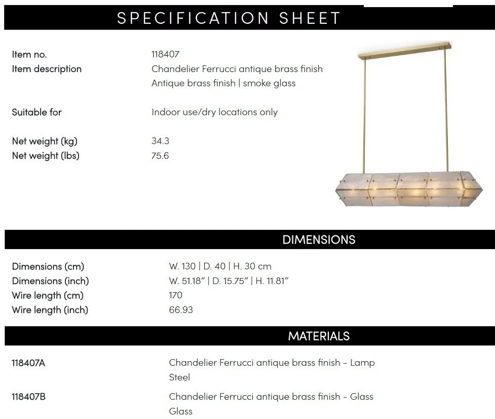 Candelabru LUX design deosebit Ferrucci