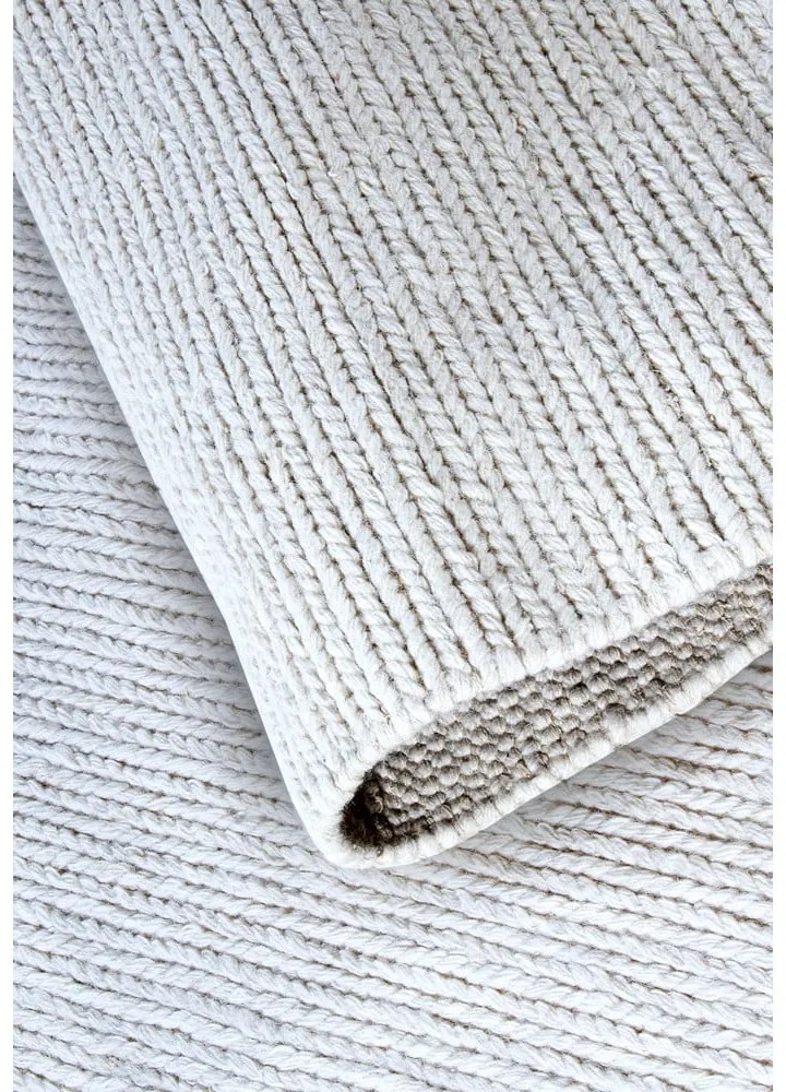 Covor tip traversă alb țesut manual din lână 80x200 cm Francois – Villeroy&amp;Boch