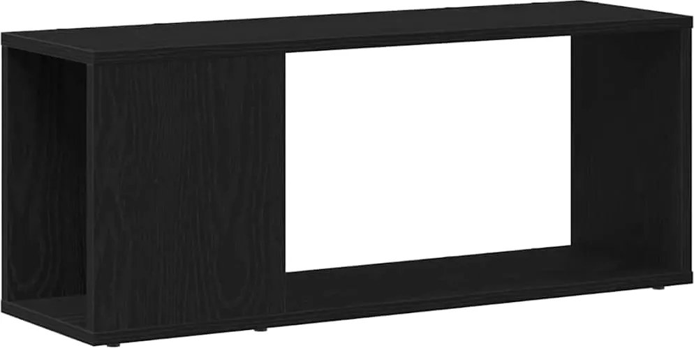 vidaXL Set comodă TV Stejar Negru 80 x 24 x 32 cm Lemn compozit