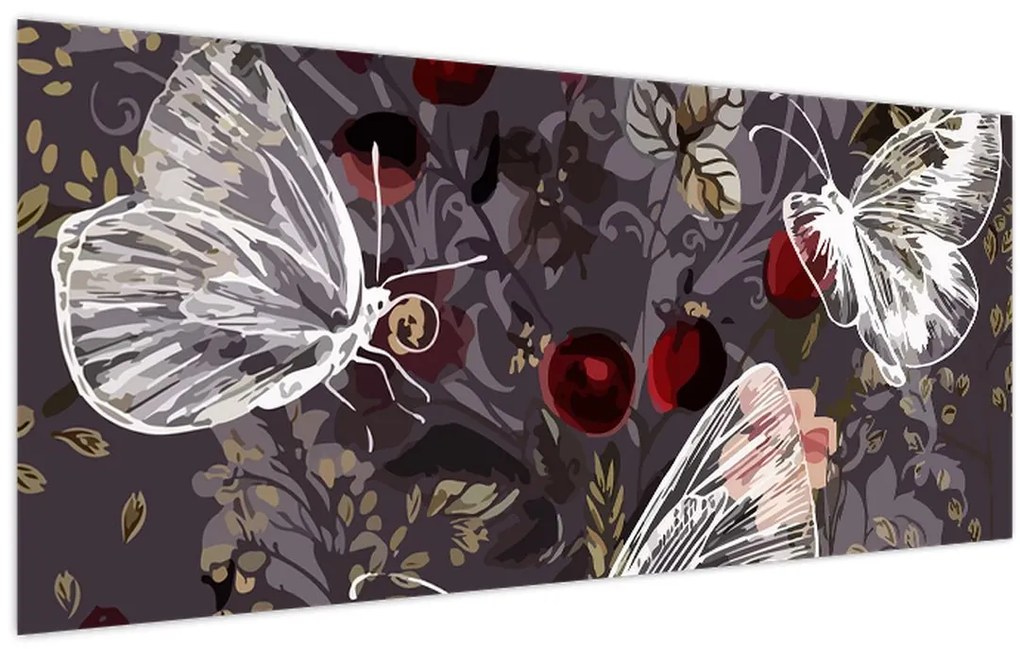 Tablou - Fluture (120x50 cm)