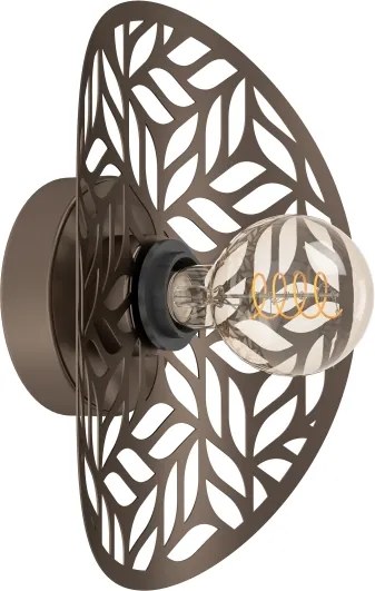 Eglo 44125 - Aplică de perete SWABY 1xE27/60W/230V, bronz
