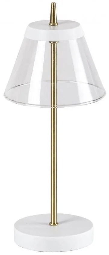 Veioza LED din metal finisaj bronz si alb AVIANA 5030 RX