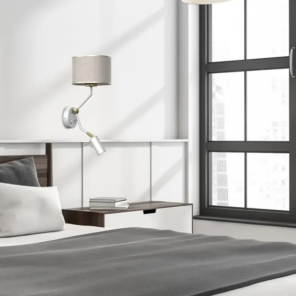 Lampă de perete LINO 1xE27/40W/230V + 1xGU10/MR11/7W