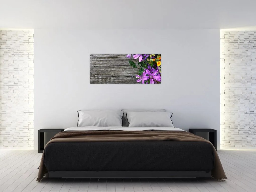 Tablou - flori de câmp (120x50 cm)