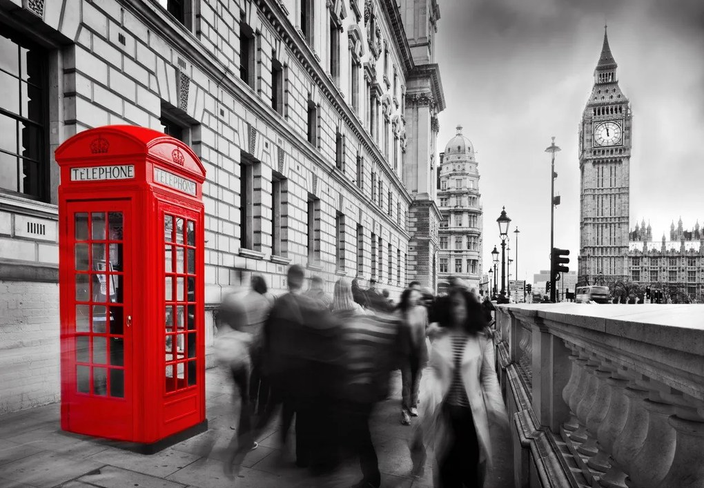 Fototapet - Pe o stradă în Londra (147x102 cm)