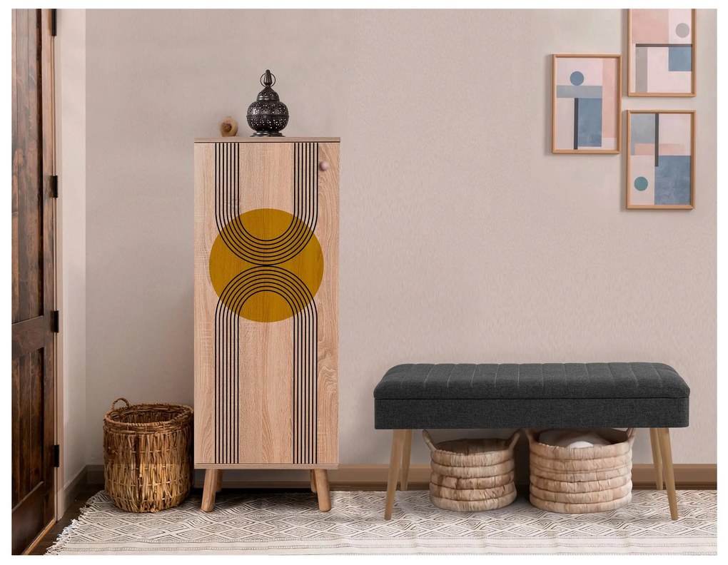 Mobilier hol Beside 21 (stejar sonoma + antracit). 1093985