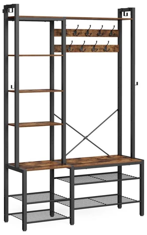 Cuier de podea NAVOR maro/negru