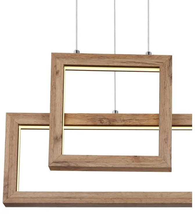 Lustra LED suspendata design indistrial Mandera negru 80x15cm