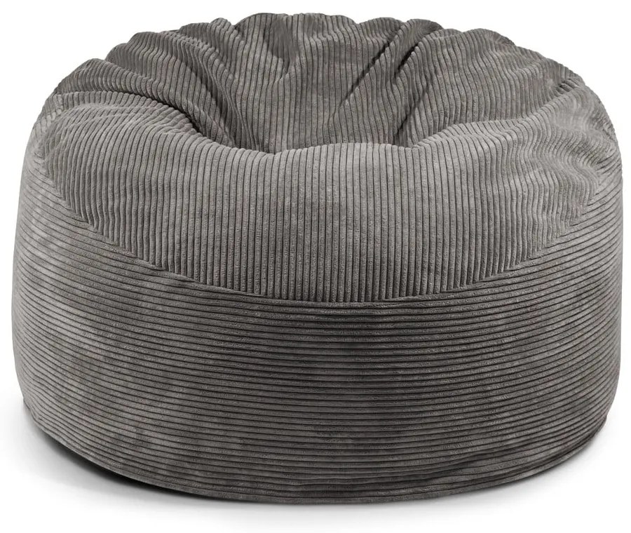 Fotoliu bean bag mov cu tapițerie din catifea reiată Om 110 – SLOWDOWN