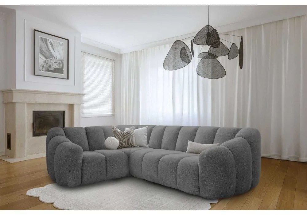 Colțar gri (cu colț pe partea stângă/în formă de ”L”) Shell – Miuform