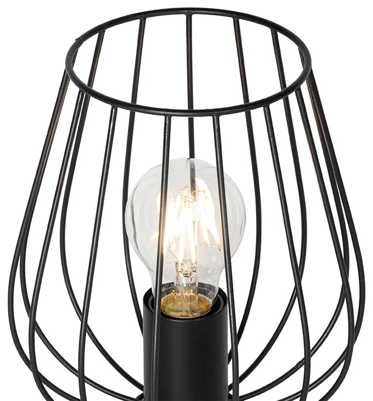 Lampă de masă modernă neagră cu fir - Palica