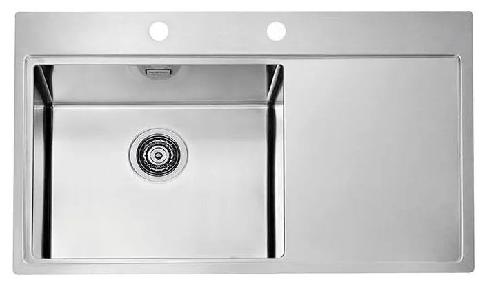 Chiuvetă de bucătărie ALVEUS 1103652 PURE 86x52,5 cm crom