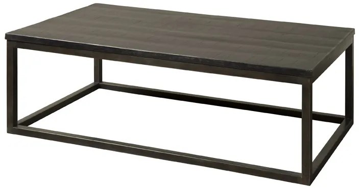 Masuta de cafea dreptunghiulara din lemn 135x75x45 cm maro inchis