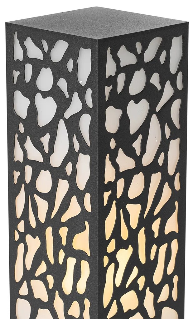 Stâlp modern pentru exterior negru 40 cm IP44 - Nicole