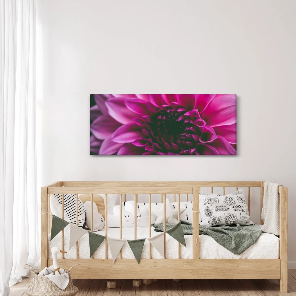 Tablou cu floarea roz (120x50 cm)