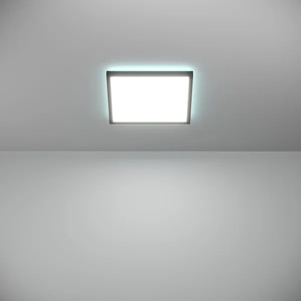 Plafonieră LED RGBW dimabilă de exterior Eglo 901466 ROVITO-Z 13,4W/230V 29x29cm IP44 negru